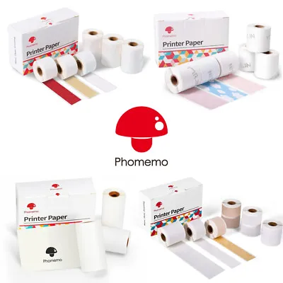 Thermal Sticker Paper For Phomemo T02/M02/M02S/M02 Pro Bluetooth Pocket Printer • $10.50