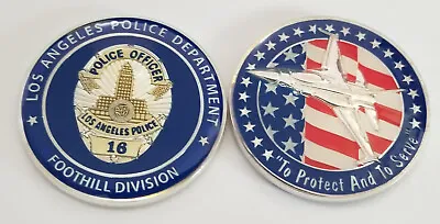 LAPD Los Angeles Police Department Foothill F16 Coin Series 1 From 2002 • $15.25
