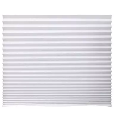 Ikea SCHOTTIS Pleated Window Blind Covers Easy Attach No Drilling Need [White] • £9.99