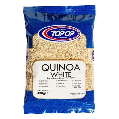 Top-Op Quinoa White 400g - Rich In Protein Iron Fibers Vitamins & Minerals • £8.74