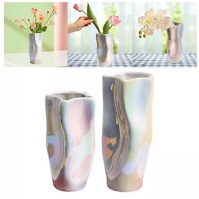 Nordic Style Ceramic Vase Flower Holder For Shelf Living Room Entryway • £47.51