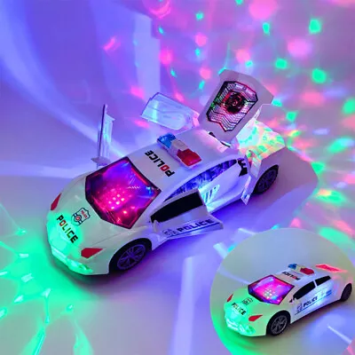 Toys For Kids Gift Police Car LED Light Boys 1 2 3 4 5 6 Year Old Gift Lighting • £11.91