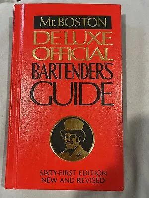 Old Mr. Boston Deluxe Official Bartender's Guide 61st Edition 1981 Recipe Book • $6