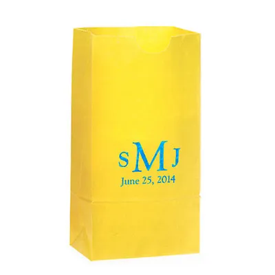 50 Traditional Monogram Personalized Printed Wedding Favor Bags Candy Buffet • $82
