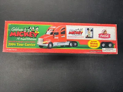Coca Cola Mickey Mouse 2004 Tour Carrier Truck & Trailer Lights/Sound 75th Anniv • $24.99
