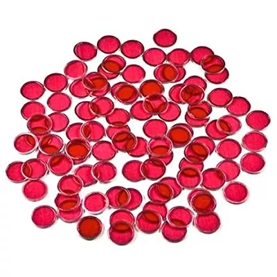 Red Magnetic Bingo Chips 3/4  Size- Bag Of 100 • $7.95