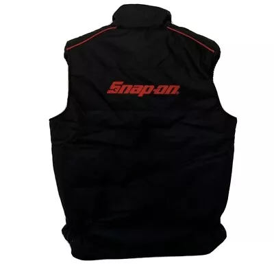 £90 • Buy Snap On Tools Gilet Large Body Warmer Black Fleece Heavy Duty Mechanic
