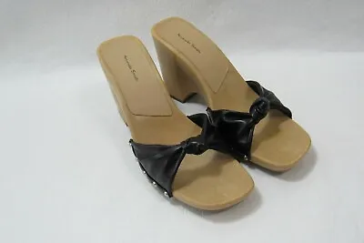 $18.99 • Buy Amanda Smith Shoes Wedge Sandals Black  Size 10 Women's 