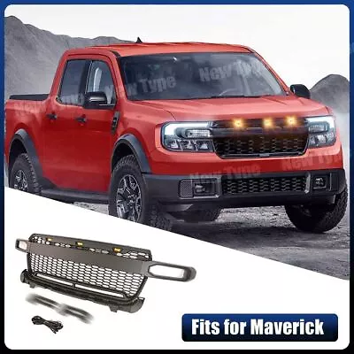 Front Grille Mesh Bumper Grill Fits For FORD Maverick 2022-2024  With LED Lights • $369