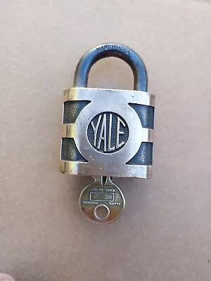 Vintage Brass The Yale & Towne MFG. CO. Padlock With Key Made In USA • $34