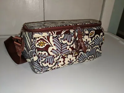 Vera Bradley MINI COOLER Meal Prep Insulated Lunch Bag Blue Floral Slate Retired • $19.95