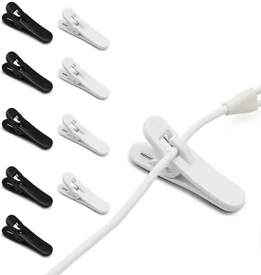 5pcs-Headphone Earphone Cable Cord Clip Holder For Clips On To Your Clothing UK • £3.99