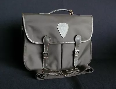 NEW MULHOLLAND Pebble Beach Concours Leather Trimmed Judge/Entrant Briefcase Bag • $238.50