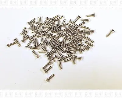 HO Parts Miniature Hardware Pack Of 100 Screws 2-56 X 3/8 Tapered Flat Head • $5.55