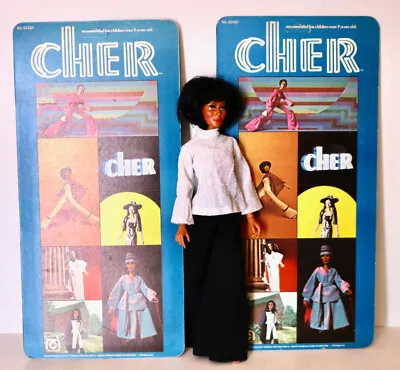 CHER Mego Grow Hair Doll 1970's Vintage With Carded Outfits And Accessories • $444.48