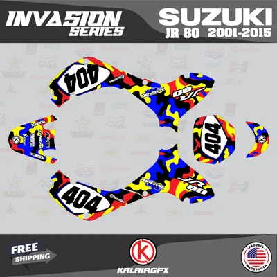 $144.77 • Buy Graphics Kit For SUZUKI JR80 (2001-2015) JR 80  INVASION-krazy