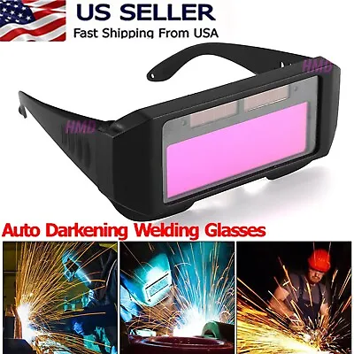 For Welding Welder Glasses Helmet Auto Darkening Solar Mask Goggles Eyes Protect • $6.66