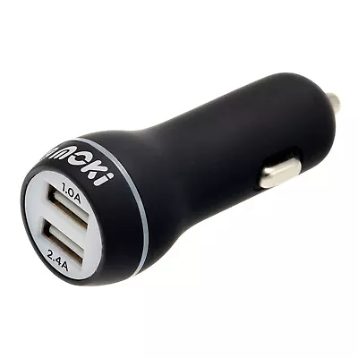 Moki Dual Port USB Car Charger Socket 3.4A For Apple IPhone X XS/Samsung LG BLK • $20