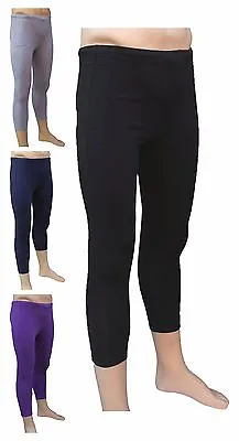 CHEX Cotton Lycra 3/4 Leggings Premium Mens Training Fitness Yoga Running • £6.99