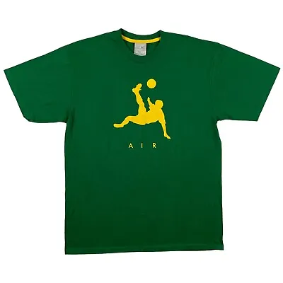 $34.89 • Buy VTG Nike Air Soccer T Shirt Men’s Large Green Yellow Brazil Vintage USA Soccer