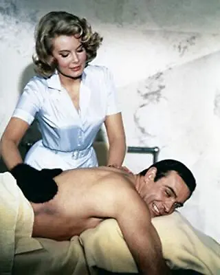 Sean Connery And Molly Peters In Thunderball Giving Bond A Massage 24x30 Poster • $29.99