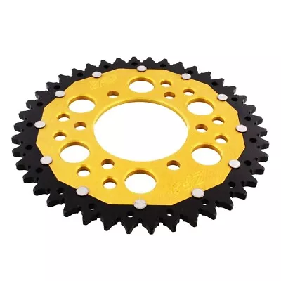 Sprocket Dual 42 Teeth Pitch 520 Gold Diamond ZF For Kawasaki 650 Kle Versys • £130.43