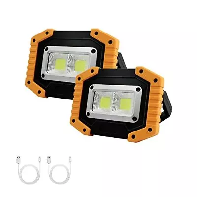 30W Rechargeable LED Work Light 2000LM Portable Waterproof COB Flood Lights • $36.43