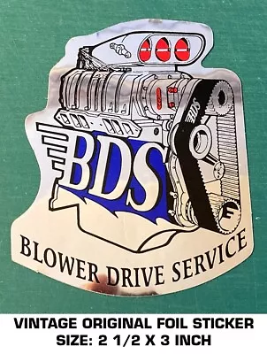 Bds Blower Drive Service - Vintage Original Foil Decal Sticker - Racing • $7.26