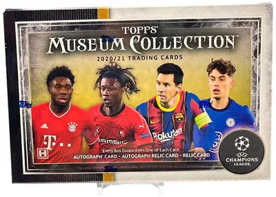 2020/21 Topps Museum Collection UEFA Champions League Soccer Hobby Box • $435.95