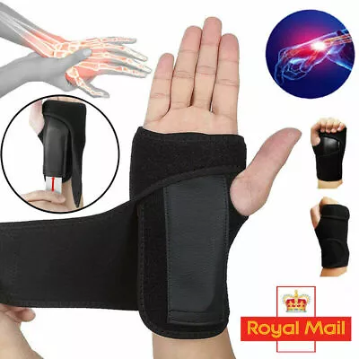 Wrist Hand Brace Support Carpal Tunnel Splint Arthritis Sprain Stabilizer Straps • £4.79