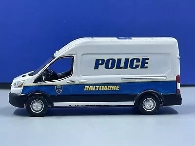 1/64 Custom Ford Transit Van Baltimore City Police Maryland. • $32