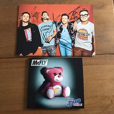 McFly - Young Dumb Thrills Cd & Photo Signed Autographed • £20.95