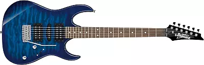 Ibanez 6 String Solid-Body Electric Guitar Right Blue (GRX70QATBB) • $238.56