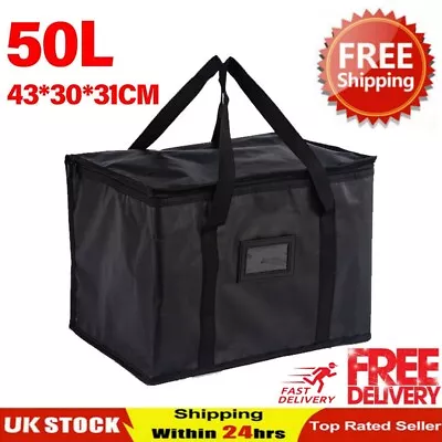 50L Food Delivery Insulated Bags Pizza Takeaway Thermal Warm/Cold Bag Ruck UK • £6.99