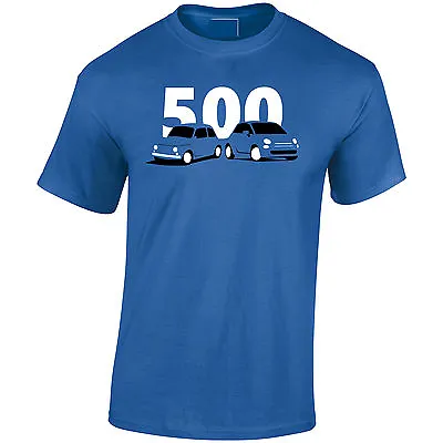 $14.33 • Buy Lumipix Fiat 500 Classic New Mens Car T-Shirt