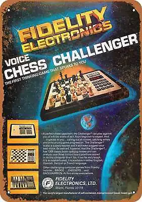 Metal Sign - 1979 Fidelity Voice Chess Challenger - Vintage Look Reproduction • $18.66