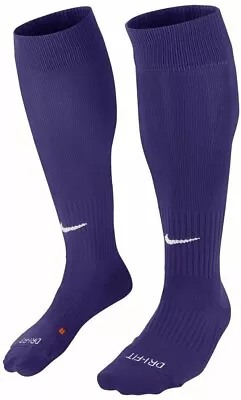 $28.88 • Buy Nike Classic Cushioned OTC Soccer   Socks LARGE (MEN 8-12)  Purple White  SX545