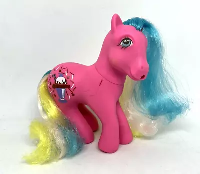 Vintage My Little Pony MLP G1 'Sippin Soda Pony Chocolate Delight' - Hasbro 1987 • $85