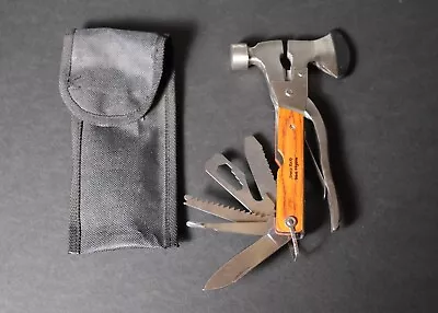 Multi Tool With Hammer Knife Saw Phillips & Slotted Screwdrivers Hatchet • $12.50