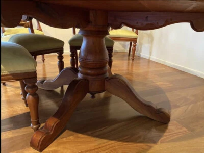 $3000 • Buy Rosewood Dining Table And Eight Mahogany Chairs, All Solid Timber, No Veneer. 