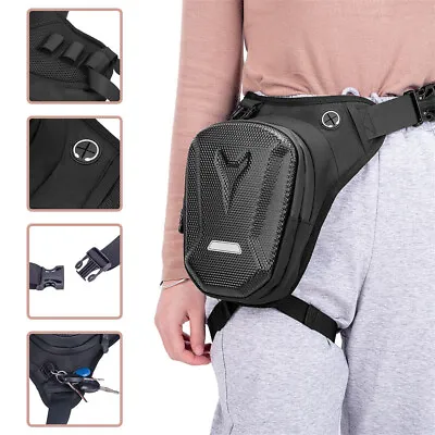 Motorcycle Waist Leg Bag Drop Waterproof Outdoor Thigh Hip Belt Fanny Pack Pouch • $23.99