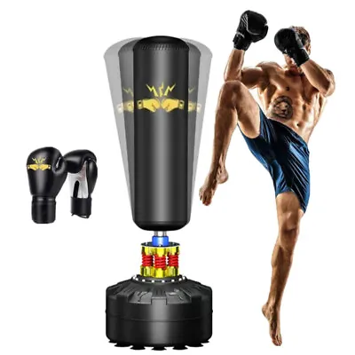 Heavy Boxing Punching Bag Speed Training Gloves Set Workout Gym Indoor Sport • $122.99