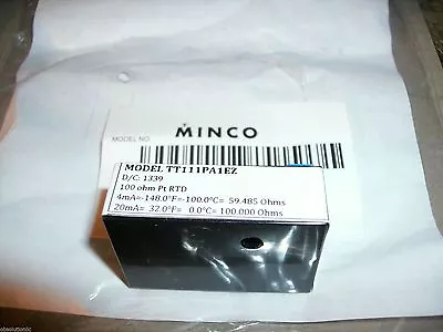 Minco Temptran Rtd Transmitter Tt111pa1ez • $78.88