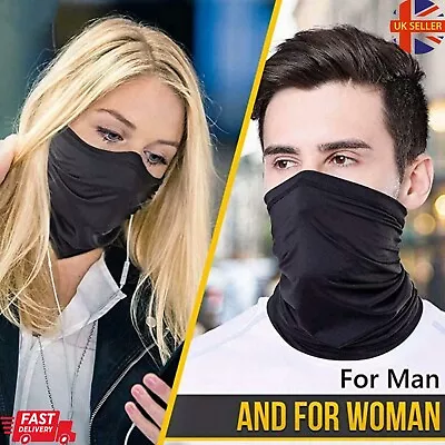 Face Mask Covering Snood Seamless Bandana Biker Skiing Tube Scarf Neck Gaiter • £3.25