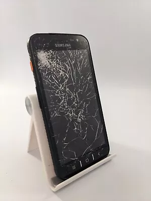 Samsung Galaxy Xcover 4s Black Unlocked Android Smartphone Cracked Faulty #K12 • £15