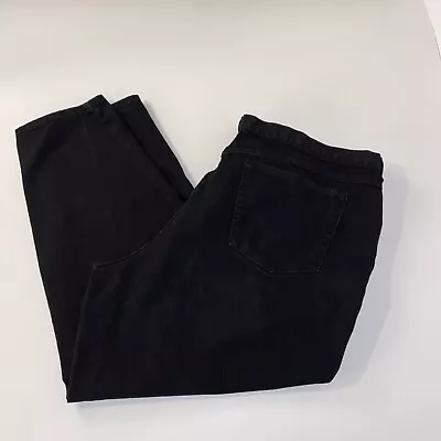 Venezia Jeans Women’s Black Size 28 Regular Tapered1 Wide Leg 100% Cotton • $15.94