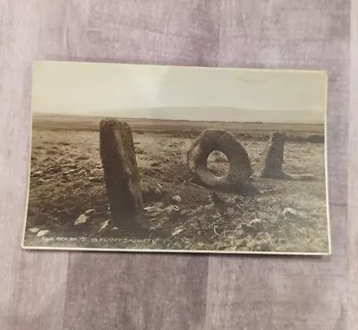 Vintage Or Antique Men-an-tol Standing Stones Postcard Landmark England Cornwall • $49.95