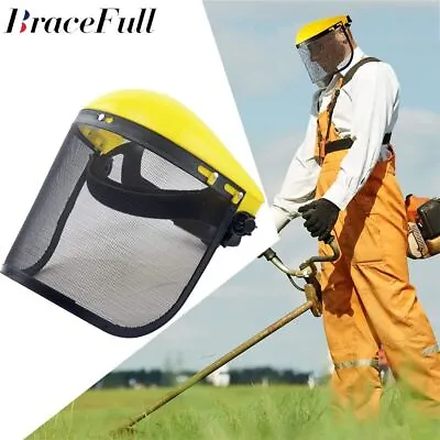 Protection Mesh Face Shield Protective Mask Safety Helmet Chainsaw Helmets • £8.23