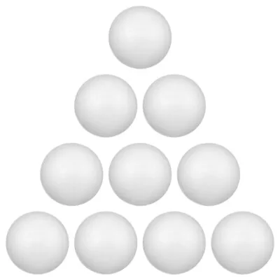 10 White Polystyrene Craft Balls For Decoration • $10.02