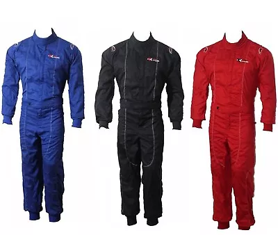 Adult Karting Go Kart Race Rally Suit Poly Cotton One Piece Overall NEW • £37.99